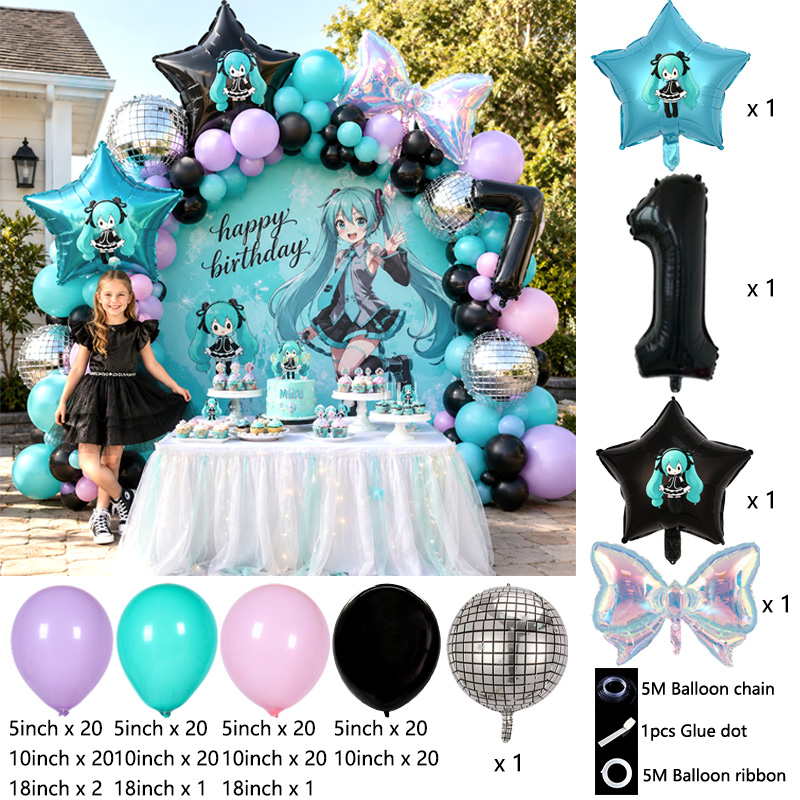 Hatsune Miku Virtual Singer Ba - Balloon Arch Kit 评论和价格