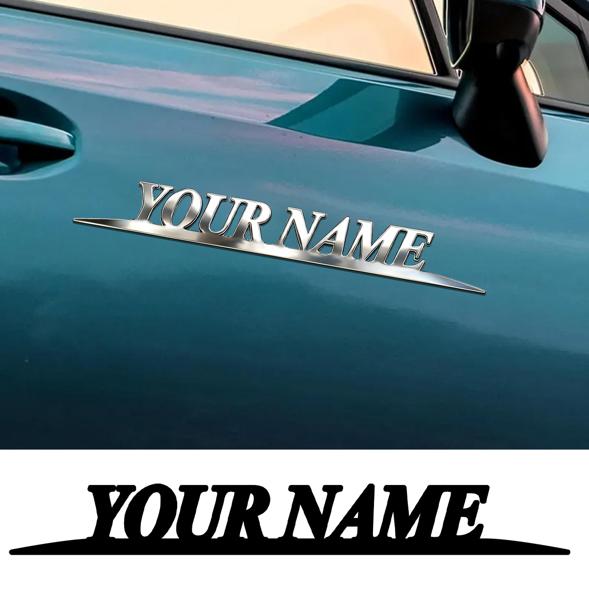 Metal Trendy YOUR NAME Sticker - Event Suppliers 评论和价格