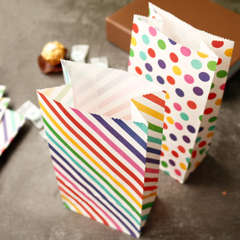 Small Paper Bags Rainbow Print - Event Party Box 评论和价格