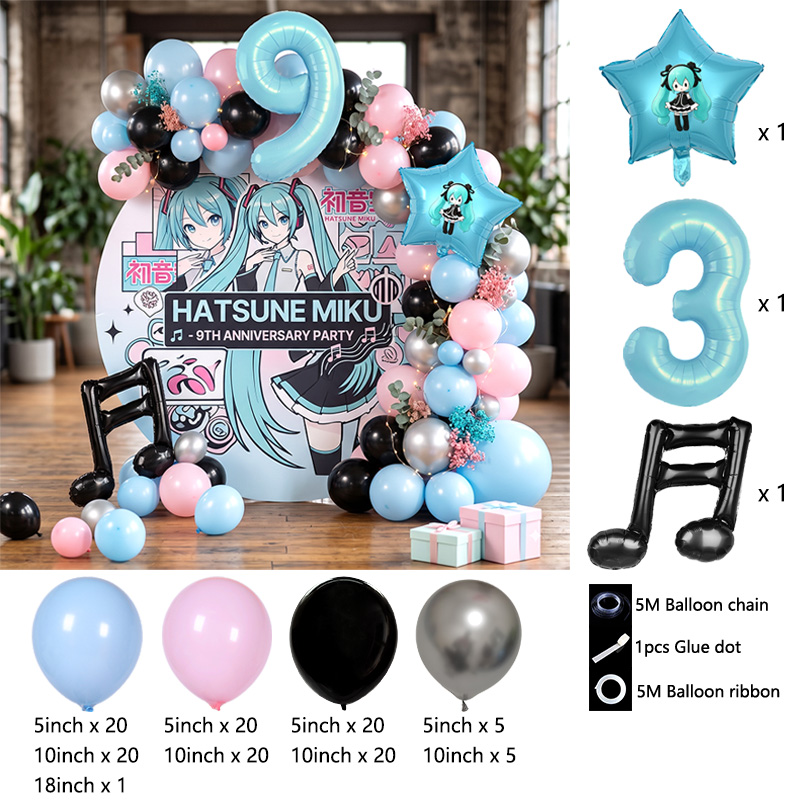 Hatsune Miku Virtual Singer Ba - Balloon Arch Kit 评论和价格