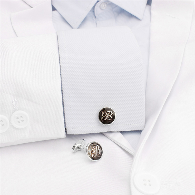 Men A‑Z Initial Cufflinks Silv - Event Z 评论和价格