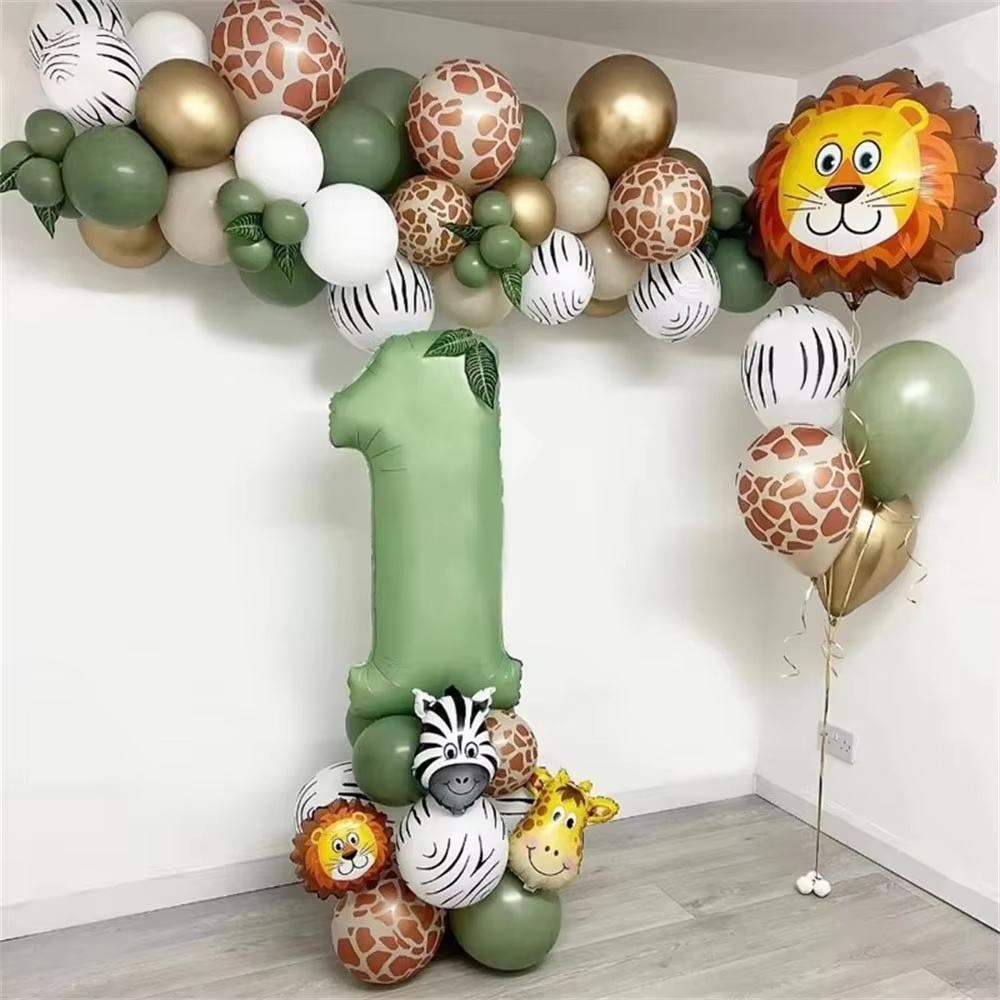 Jungle Animal Birthday Balloon - Balloon Arch Kit 评论和价格